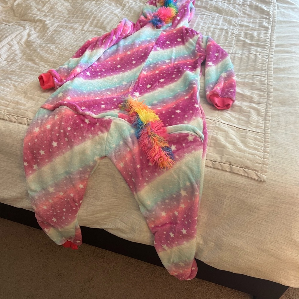 Colorful Unicorn Onesie Pajama - Picture 4 of 4